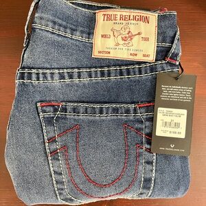 True Religion Geno Big T Slim Jeans Men's 31x32 Blue Relaxed NWT $199 700600